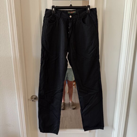 Katharine Hamnett Denim Black Pants Size 34 Made in Italy - Picture 2 of 6